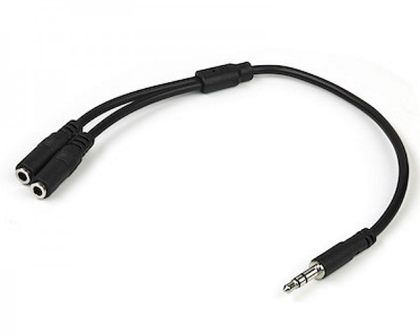 E-GREEN Adapter Audio 3.5mm stereo (M) - 2x 3.5mm stereo (F)