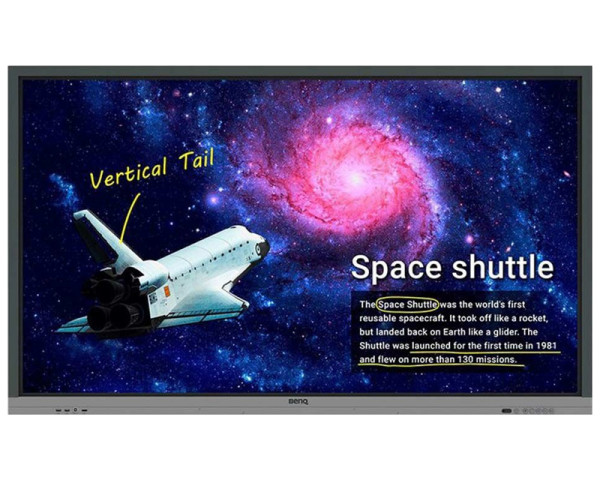 BENQ 65'' RE6501 Interactive Flat Panel crni