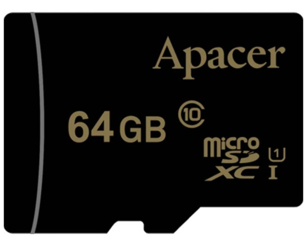 APACER Memorijska kartica MicroSDHC UHS-I U1 Class10 64GB AP64GMCSX10U1-RA