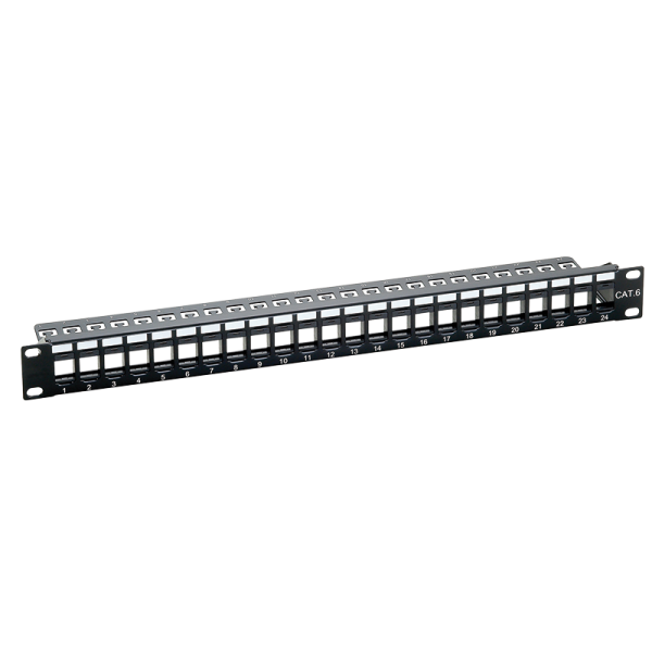 Logilink 19\'\' Patch Panel 1U, prazan, sa nosačima kabla NK4043