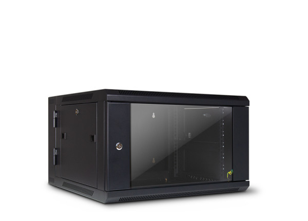 Safewell SMA 19\'' 6U 600x600, vrata sa kaljenim staklom i ventilacionim otvorima