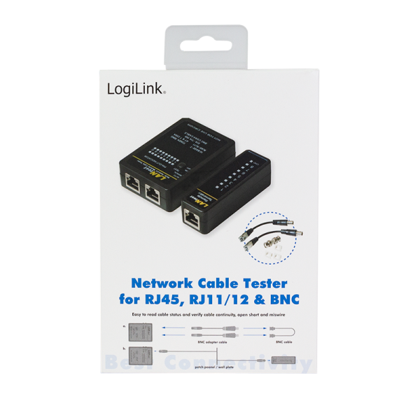 LogiLink Cable Tester RJ45/RJ11/RJ12 & BNC