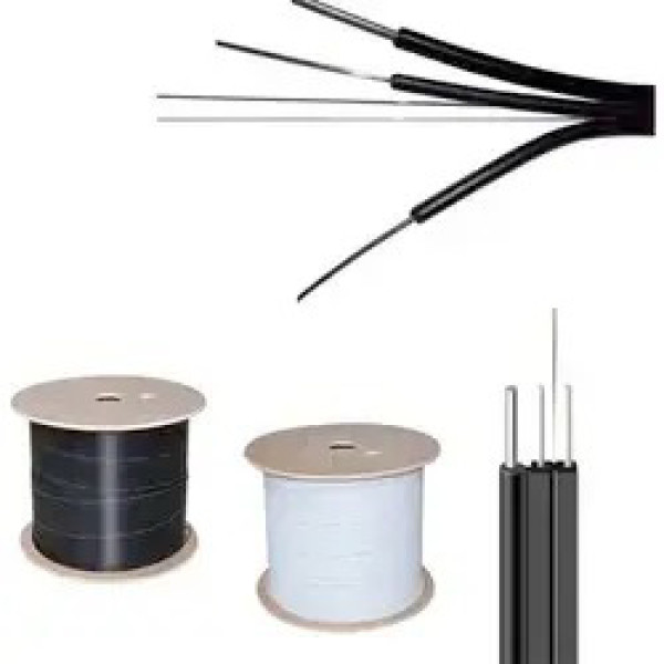 Lansan drop 2F kabal 2km, indoor sa dva 0.5mm FRP, without messenger wire