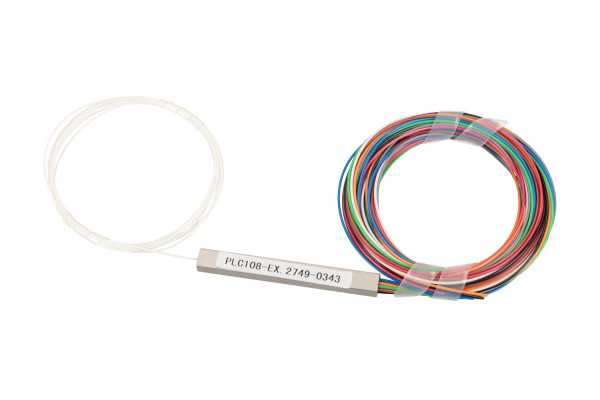 Extralink 1:8 PLC splitter, no connectors, 900UM, 1.5m, steel box