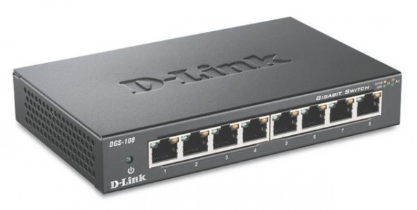 Switch 8-portni gigabitni D-Link  DGS-108E (metalno kućište)