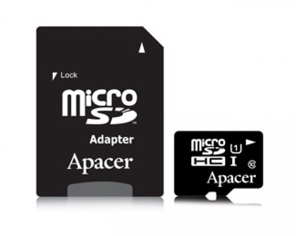 APACER UHS-I MicroSDHC 32GB class 10 + Adapter AP32GMCSH10U1-R