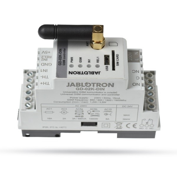 Industrijski Jablotron GSM komunikator GD-02K-DIN