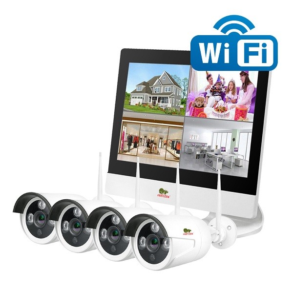 Wireless FullHD Kit 4x2MP LCD