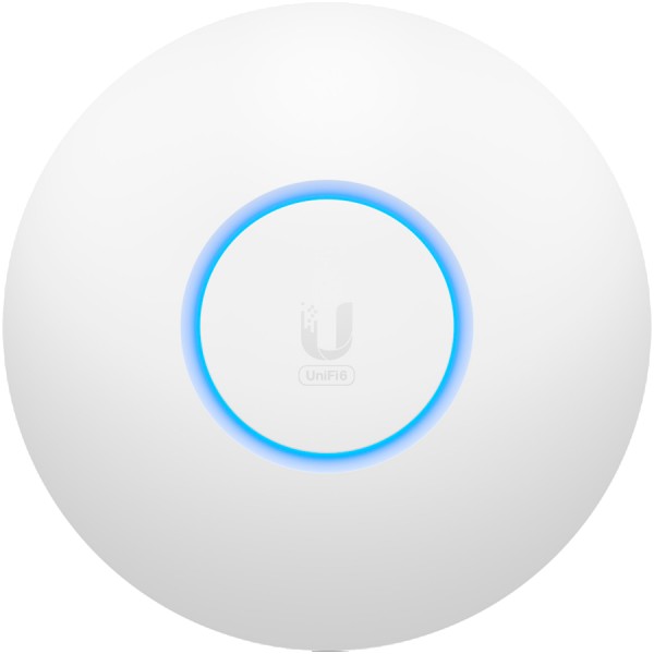 Ubiquiti U6-Lite Wi-Fi 6 Access Point with dual-band 2x2 MIMO in a compact design for low-profile mounting; no POE included in packaging ; 