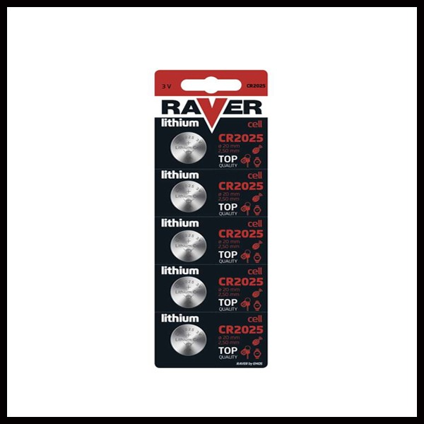 RAVER CR2025/5 baterije button