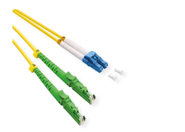 ROLINE FO Jumper Cable Duplex 9/125 OS2 LSH APC/LC UPC LSOH žuti 2.0m
