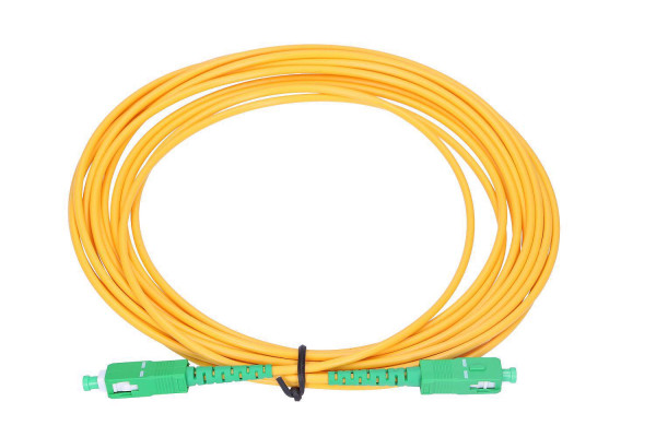 Extralink Patchcord SC/APC-SC/APC, SM, G652D, Simplex, 3.0mm 0.5m