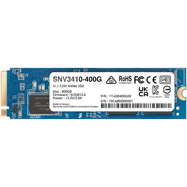 Synology 400GB SNV3410 NVMe M.2 2280 SSD ( SNV3410-400G ) 