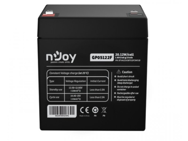 NJOY GP05122F baterija za UPS 12V 5Ah (BTVACEUOBTO2FCW01B)