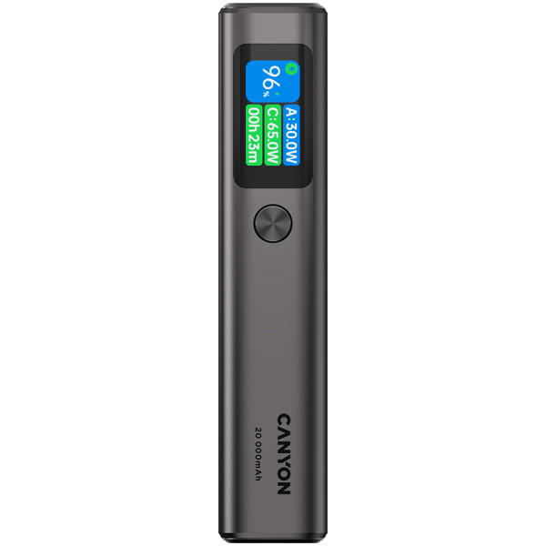CANYON power bank OnPower 230 TFT 20000 mAh PD130W Dark Grey ( CNS-CPB230DG ) 