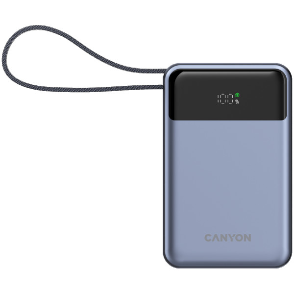 CANYON power bank OnPower 600 built-in cable 20000 mAh PD65W Dark Grey ( CNS-CPB600DG ) 