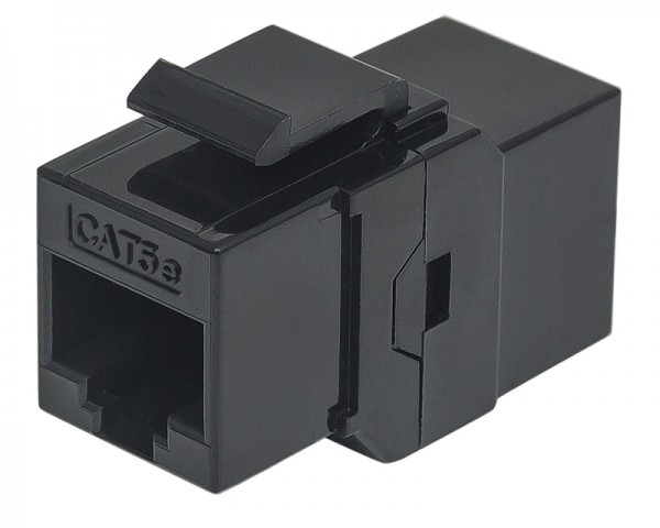 INTELLINET Keystone in-line Coupler Cat5e 8P8C female crni