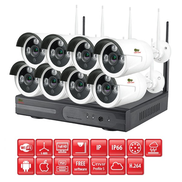 Wireless FullHD Kit 8x2MP V1.1