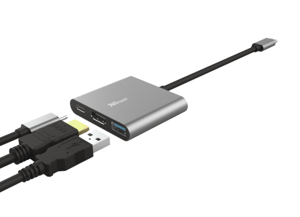 Adapter TRUST DALYX USBC3in1Aluminjumsiva' ( '23772' ) 