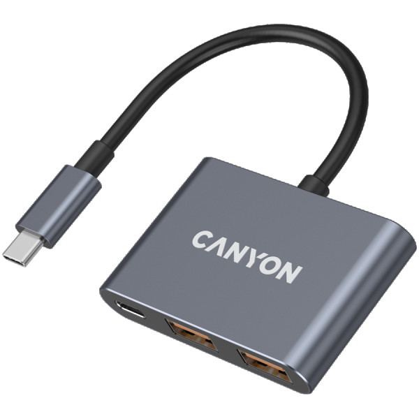 CANYON hub DS-3 3in1 USB-C Dark Grey ( CNS-TDS3 ) 