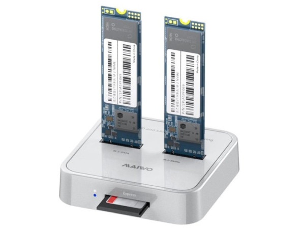 MAIWO Docking station USB 3.1 tip C na 2 x M.2 (SATA & PCIe NvMe) K3016SD