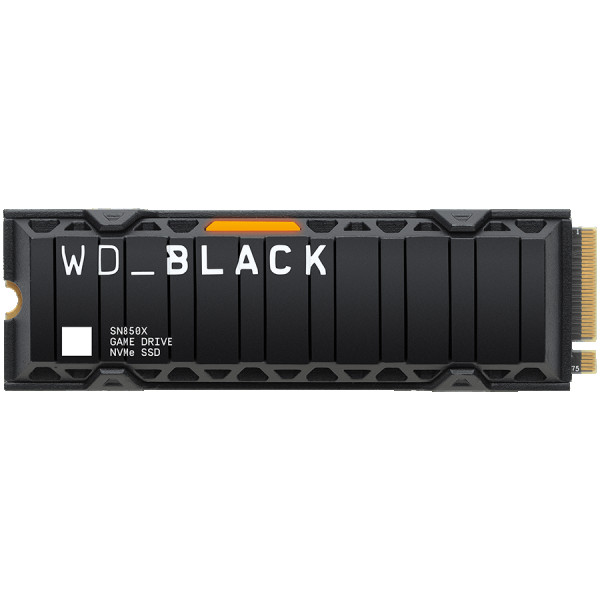 SSD WD Black SN850X HeatSink 2TB M.2 2280 PCIe Gen4 x4 NVMe, ReadWrite: 73006600 MBps, IOPS 1200K1100K, TBW: 1200 ( WDS200T2XHE-00BCA0 ) 