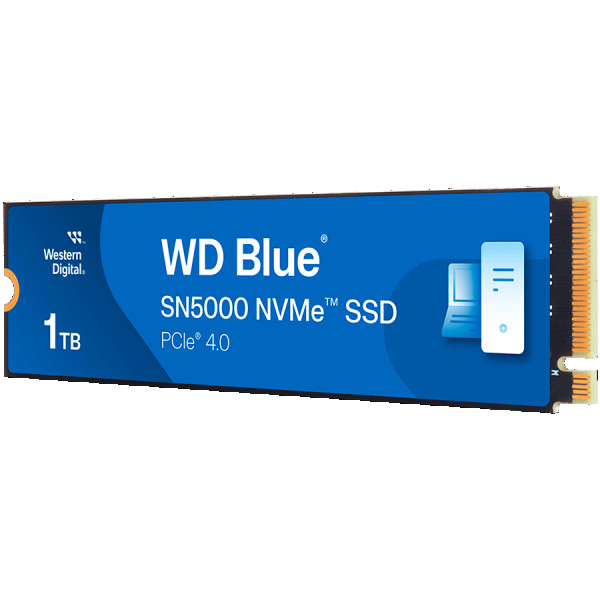 SSD WD Blue SN5000 NVMe (M.2 2280, 1TB, PCIe Gen4 16GTs, up to 4 Lanes) ( WDS100T4B0E-00CNZ0 ) 