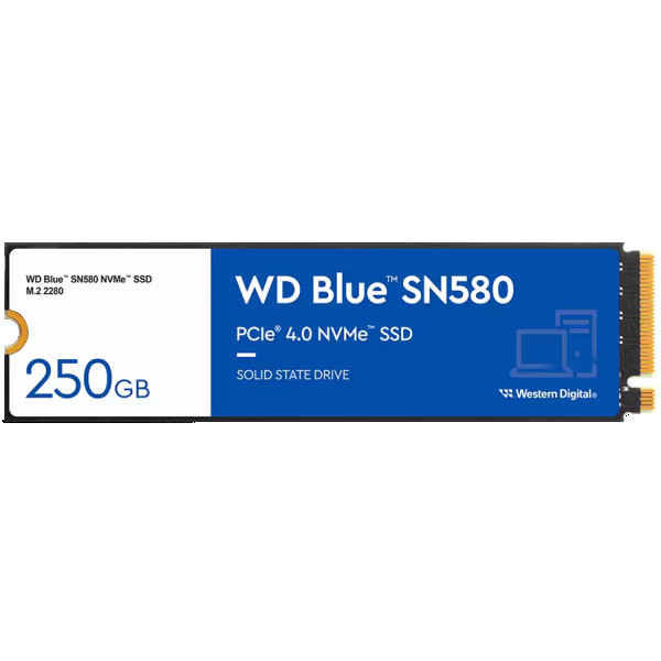 SSD WD Blue (M.2, 250GB, PCIe Gen4 NVMe 1.4b) ( WDS250G3B0E-00CHF0 ) 