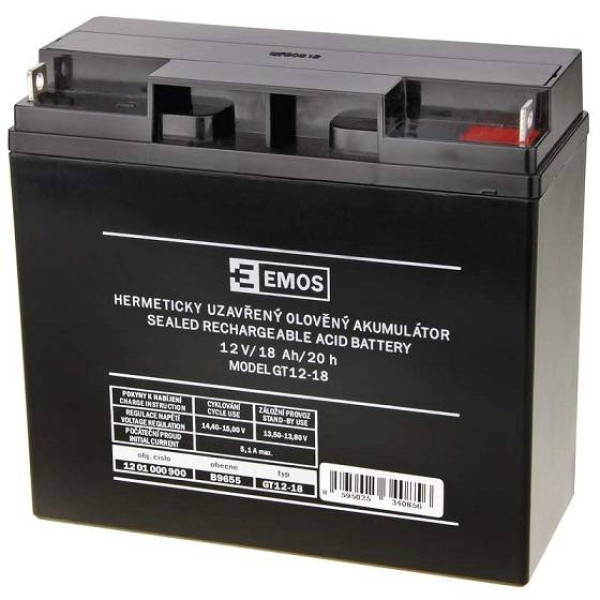 EMOS 12V 18Ah akumulator