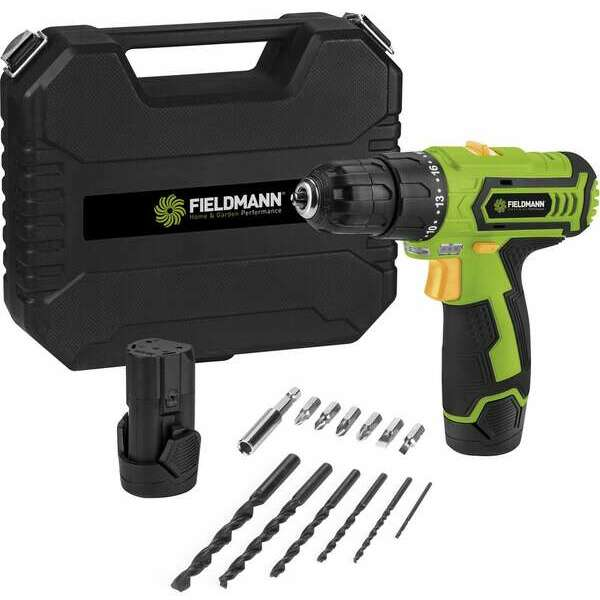 FIELDMANN FDV 10252-A Akumulatorska bušilica 12V + pribor (13 delova)