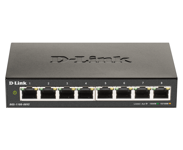 DGS-1100-08V2E, upravljivi switch