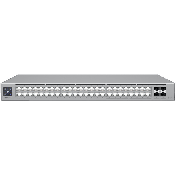 Ubiquiti 48-port, Layer 3 Etherlighting switch with 2.5 GbE, 16x 2.5 GbE RJ45 ports, 32x  GbE RJ45 ports, 4x 10G SFP+ ports ( USW-PRO-MAX-4