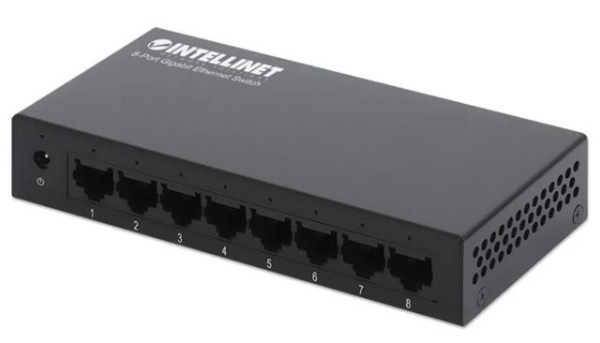 Intellinet 8-Port Gigabit Ethernet Switch, Metal Housing