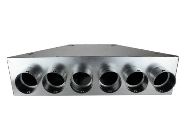 Direktni razvodni boks u jednom redu sa zaptivkom i izolacijom, ulaz 1x150 mm / izlazi 6x90 mm
