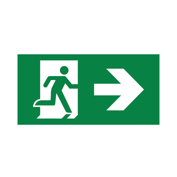 BRY-EXIT ZNAK-LEVO/DESNO PVC