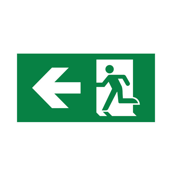 BRY-EXIT ZNAK-LEVO-PVC NALEPNICA