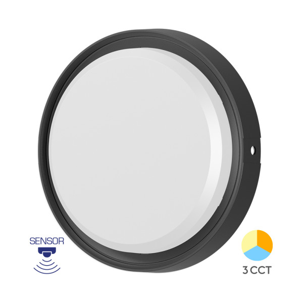 BRY-BULKHEAD-18W-KRUG-CRNA-3U1-IP65-LED BRODSKA LAMPA SA SENZOROM