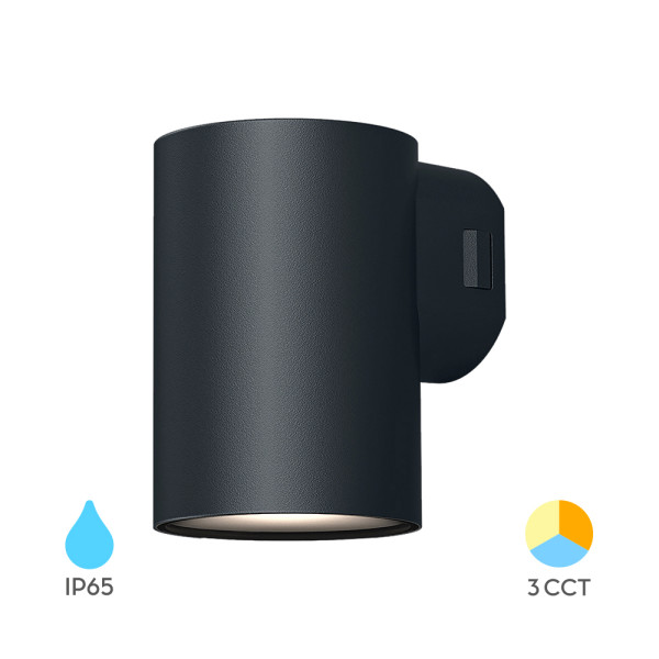 BRY-VEKTA-D-WL.1-SIVA-1x9W-3IN1-IP65-ZIDNA SVETILJKA