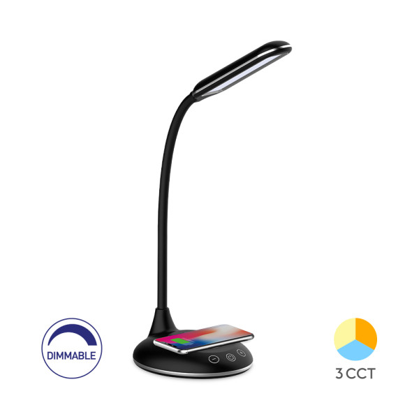 BRY-LB146-5W-CRNA-DIMABILNA-STONA LAMPA + WIRELESS PUNJENJE