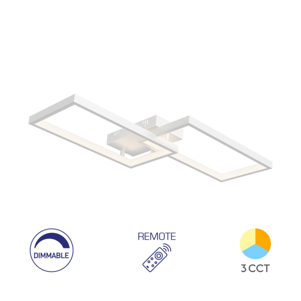 BRY-NELA-SS1-RND-BELA-40W-REMOTE-IP20-LED PLAFONJERA
