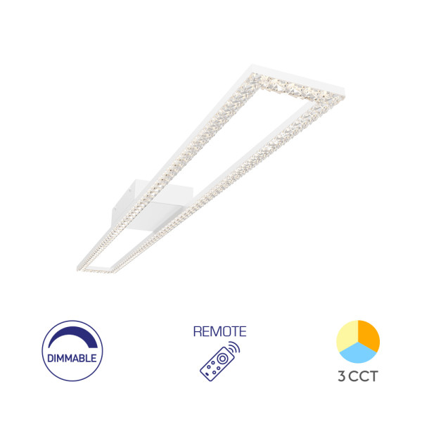 BRY-CRYSTAL-C-40W-3U1-DALJINSI-BELA-LED PLAFONJERA