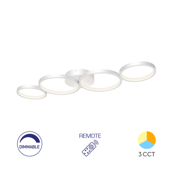 BRY-NELA-SR1-RND-BELA-60W-DALJINSKO-IP20-LED PLAFONJERA