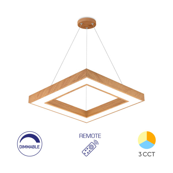 BRY-BLADE-PD-KVADRATNA-DRVO-45W-LED VISILICA SA DALJINSKOM KOMANDOM