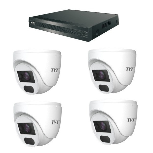 TVT SET 2MP DOME 4-CH
