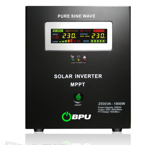 UPS BPU Long 2500VA 1800W, 24V-220V MPPT