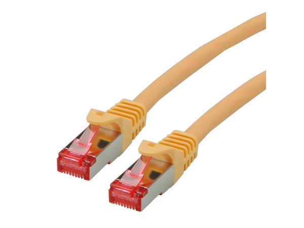 Secomp Roline S/FTP (PiMF) PatchCord Cat6A/CompLv, LSOH, žuta, 1.0m