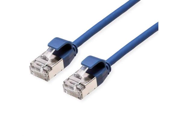 Secomp Roline S/FTP (PiMF) PatchCord Cat6A/CompLv, LSOH, plava, 2.0m