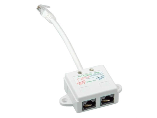 Secomp Value T Adapter, 1xRJ45 M to 2xRJ45 F, UTP