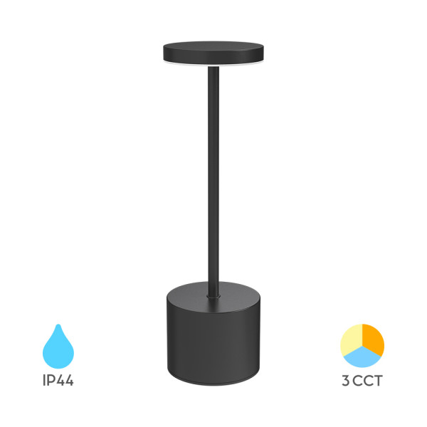 BRY-LUXE-1-CRNA-3U1-IP44-PUNJIVA-STONA LAMPA