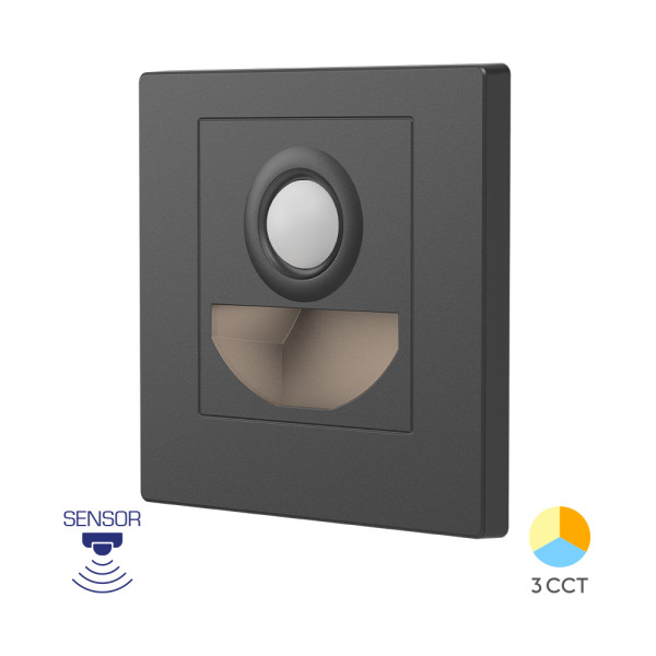 BRY-STEP-BS-SNS-1,5W-3U1-SIVA-LED ZIDNA SVETILJKA